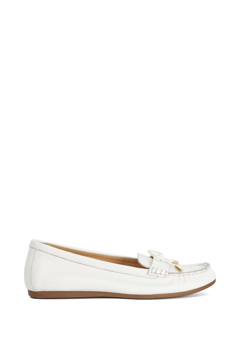 Dune London Dune London Women's 'Grier' Leather Loafers in White - 2