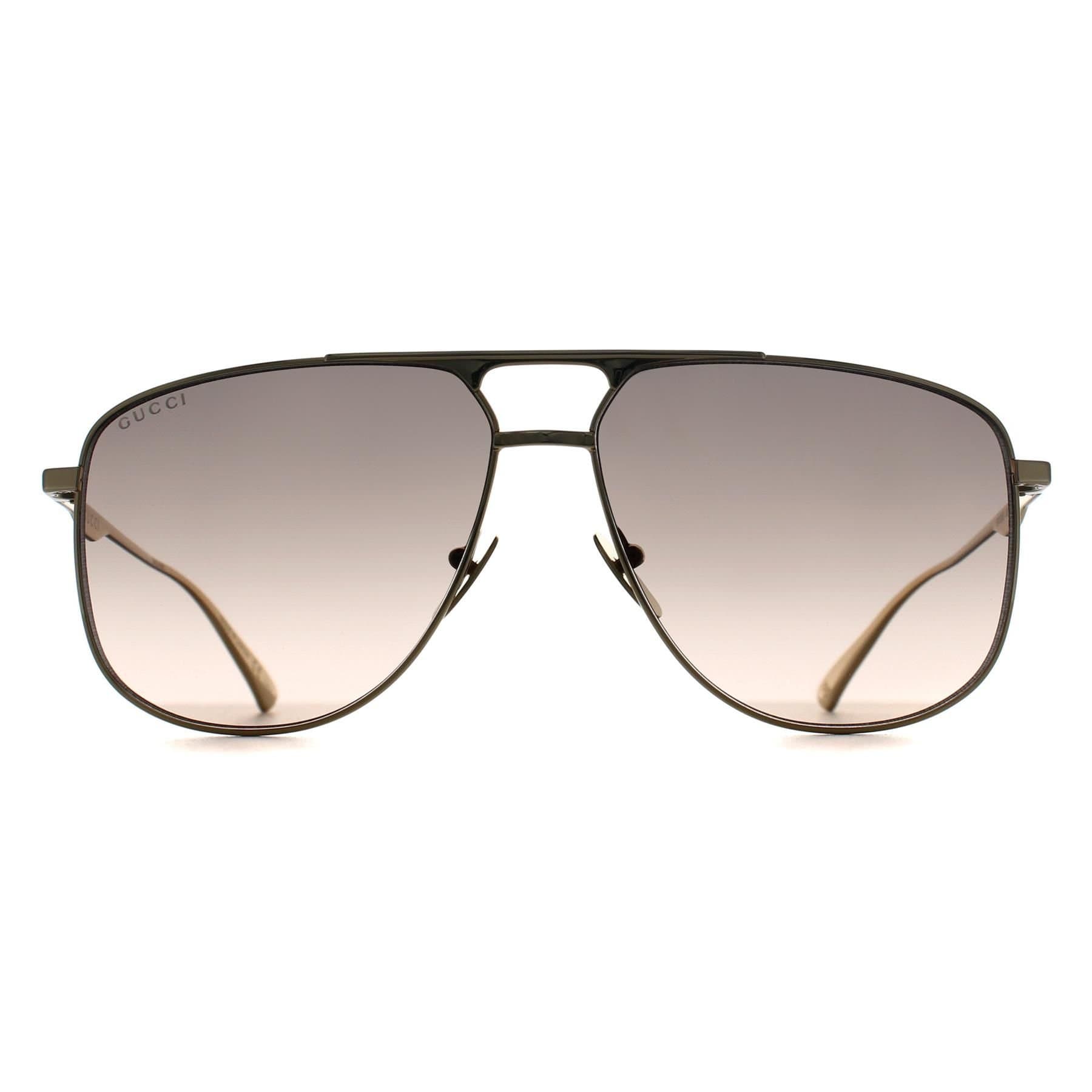 Gucci Gucci Men's Aviator Gold Brown Gradient GG0336S
