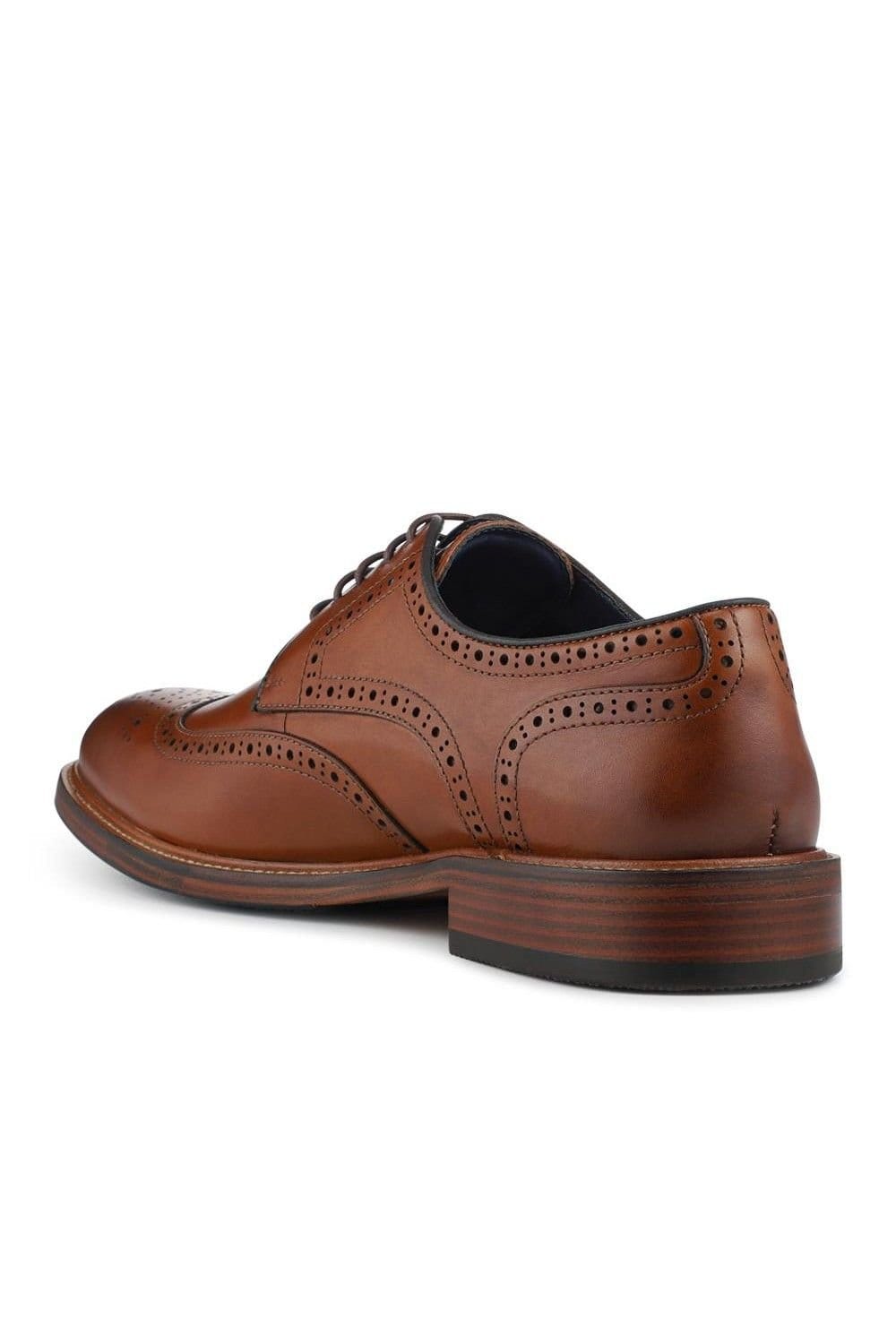 Jones Bootmaker Jones Bootmaker Men's Maisen Smart Leather Lace Up Shoes in Tan - 4