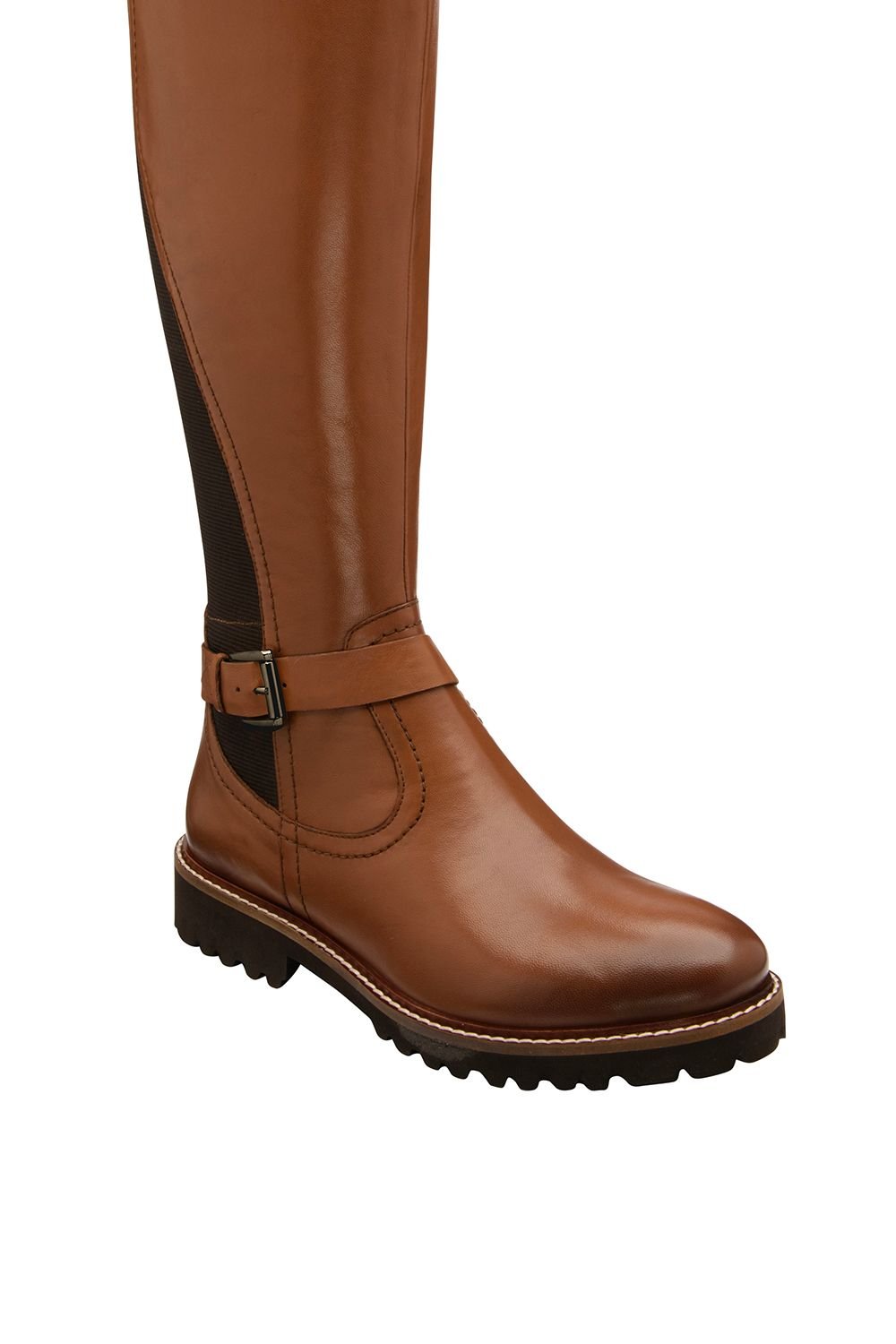 Lotus Lotus Women's 'Belvedere' Leather Knee-High Boots in Tan - 1