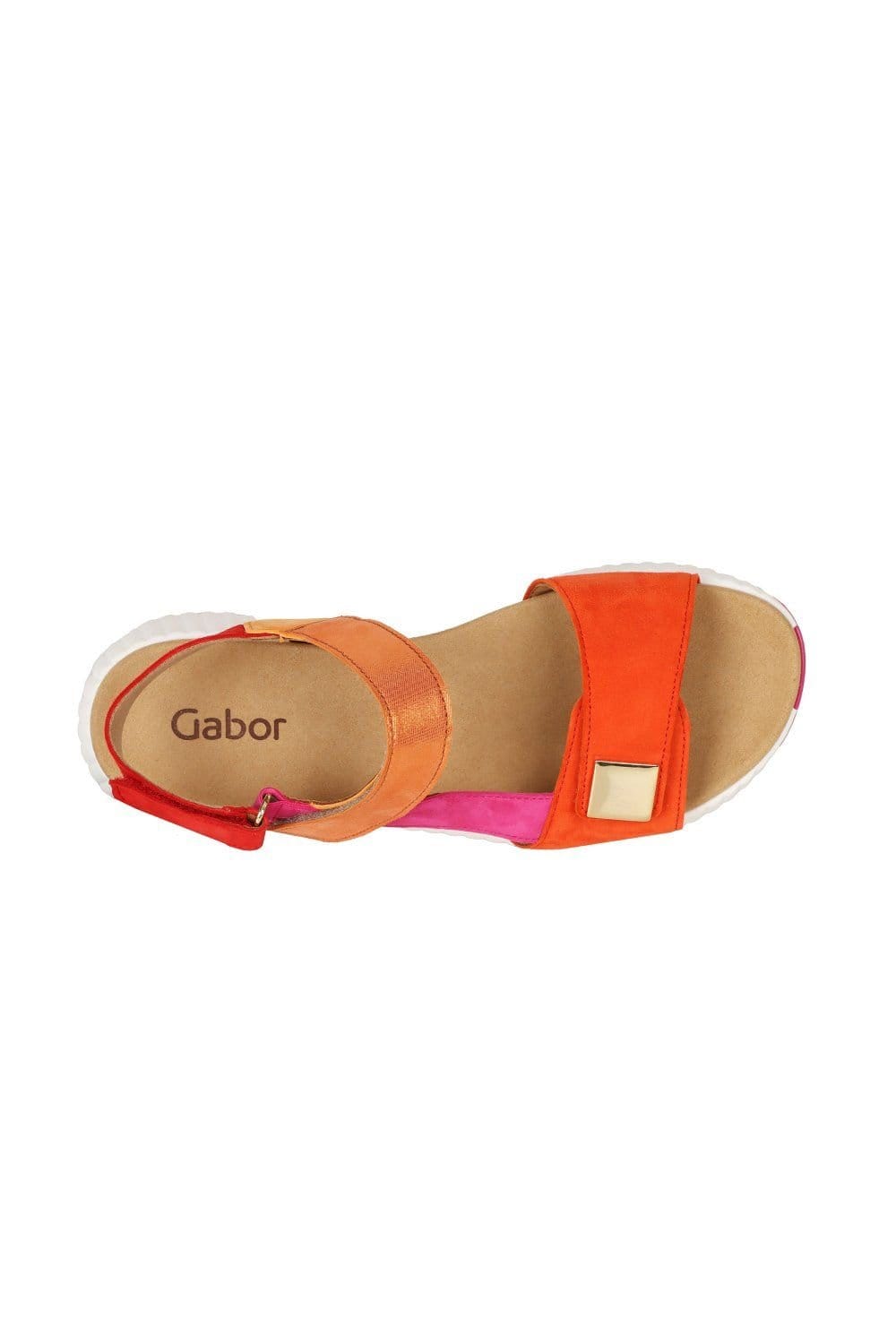Gabor Gabor Women's 'Gifted' Wedge Heel Sandals in Orange - 4