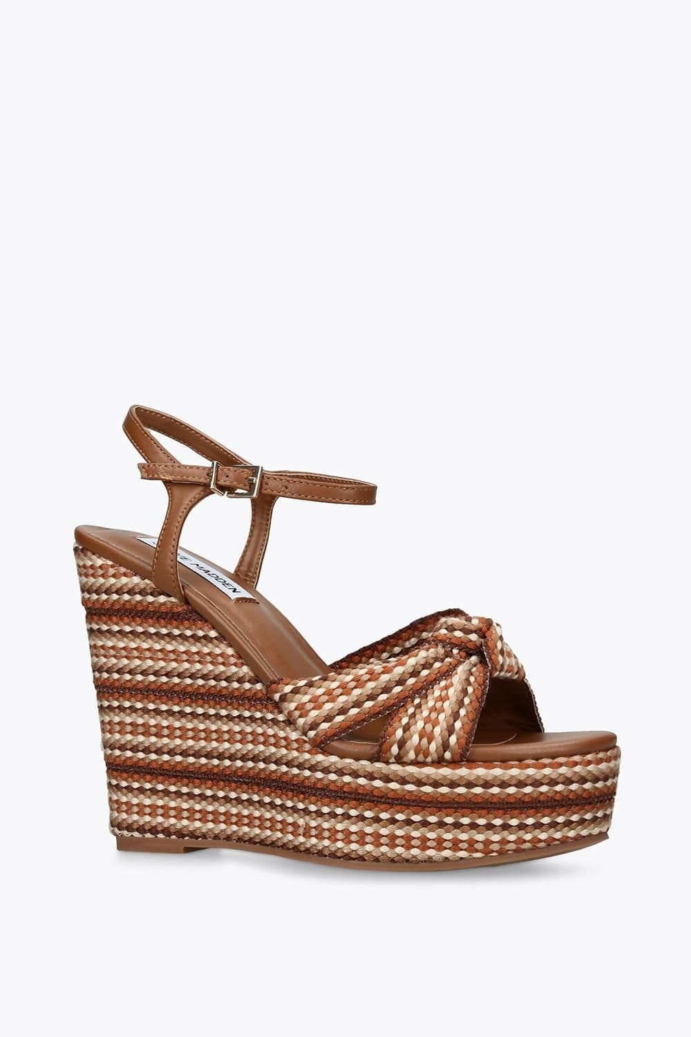 Steve Madden STEVE MADDEN Women's 'Aztec Brown' Leather Sandals in Brown - 4