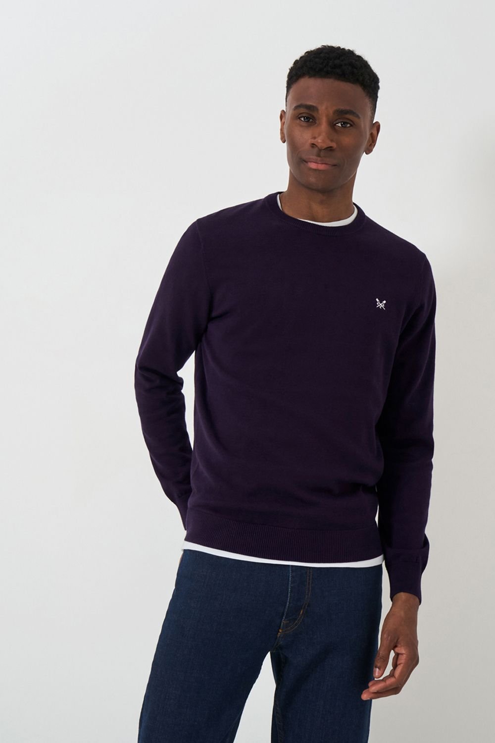 Crew Clothing Crew Clothing Men's Cotton Crew Dark Navy - 2