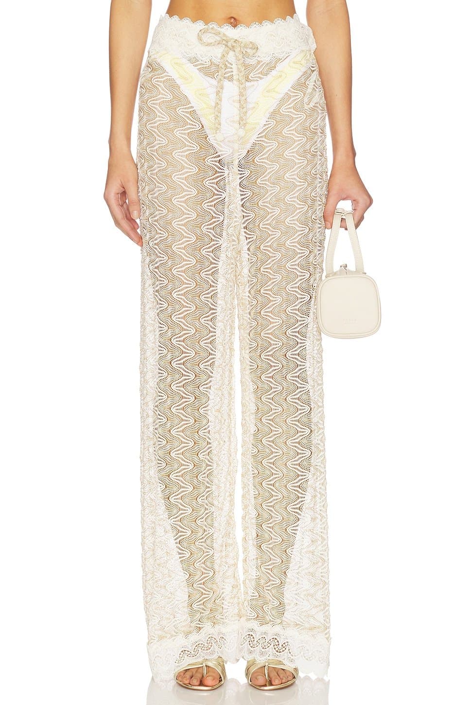 revolve revolve Waimari Satin Pants in Gold