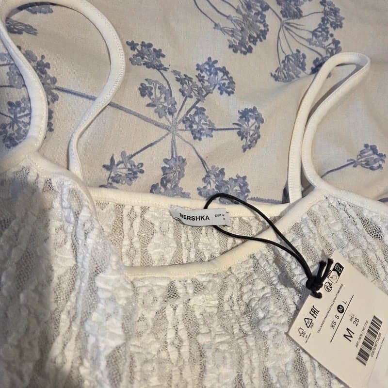 Bershka Bershka White Cami Top