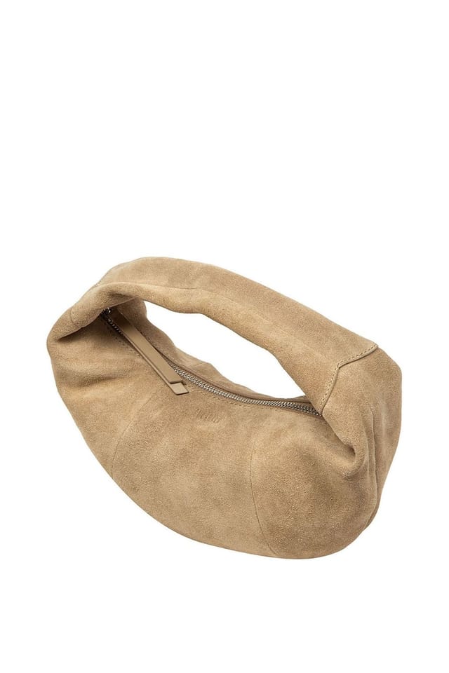 Cultured London Cultured London Women's 'Siobhan' Suede Grab Bag in Beige - 3