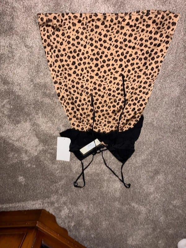 Never Fully Dressed Leopard print and black dress