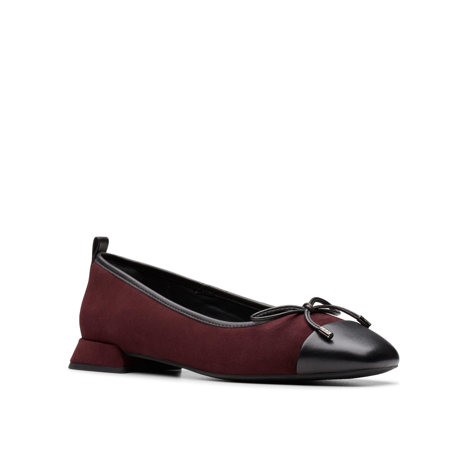 Clarks Clarks Women's Ubree 15 Poppy Merlot Combination Court Shoes, Slip Ons, Ballet Pumps in Red - 4