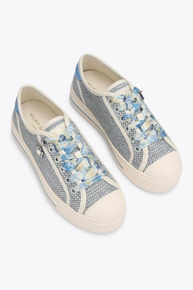 Kurt Geiger London Kurt Geiger London Women's 'Lace Up Sneaker' Fabric Trainers in Blue - 2