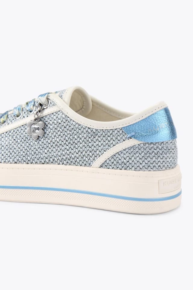 Kurt Geiger London Kurt Geiger London Women's 'Lace Up Sneaker' Fabric Trainers in Blue - 3