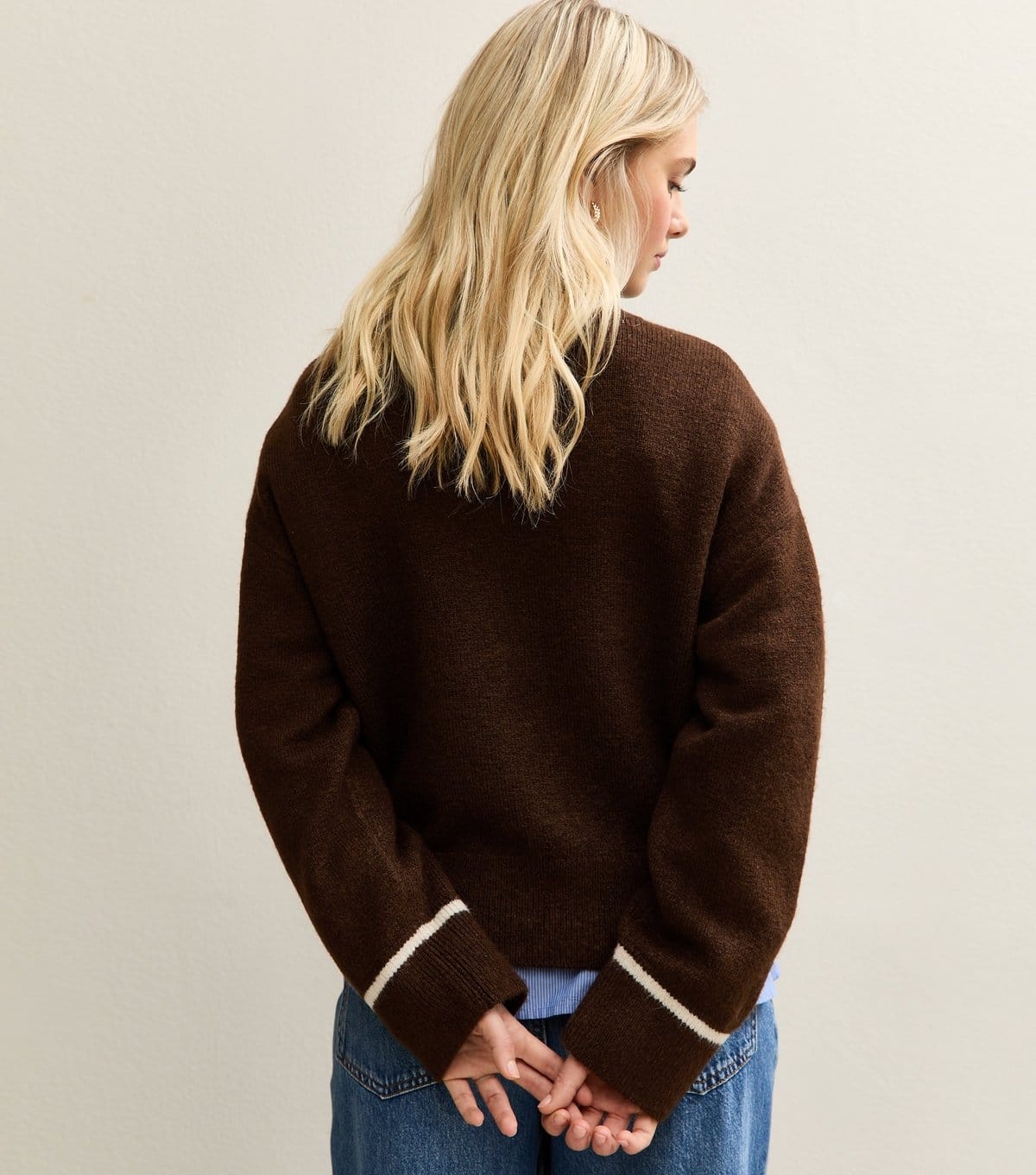 New Look Women's Brown Horse Design Crew Neck Jumper New Look - 4