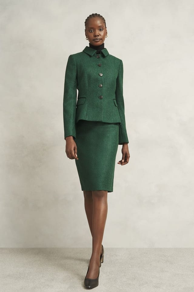 Hobbs London Hobbs London Women's Daniella Jacket in Bottle Green - 3