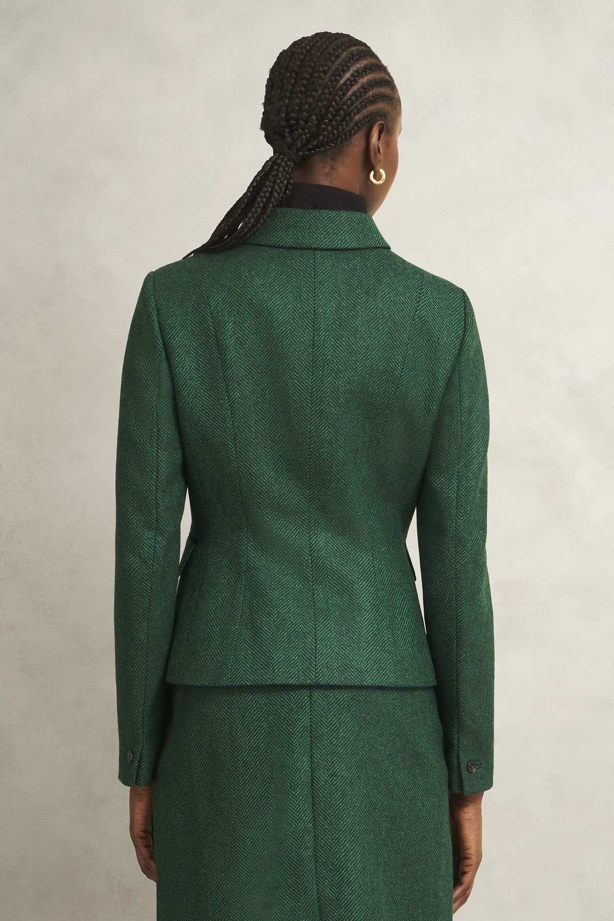 Hobbs London Hobbs London Women's Daniella Jacket in Bottle Green - 4