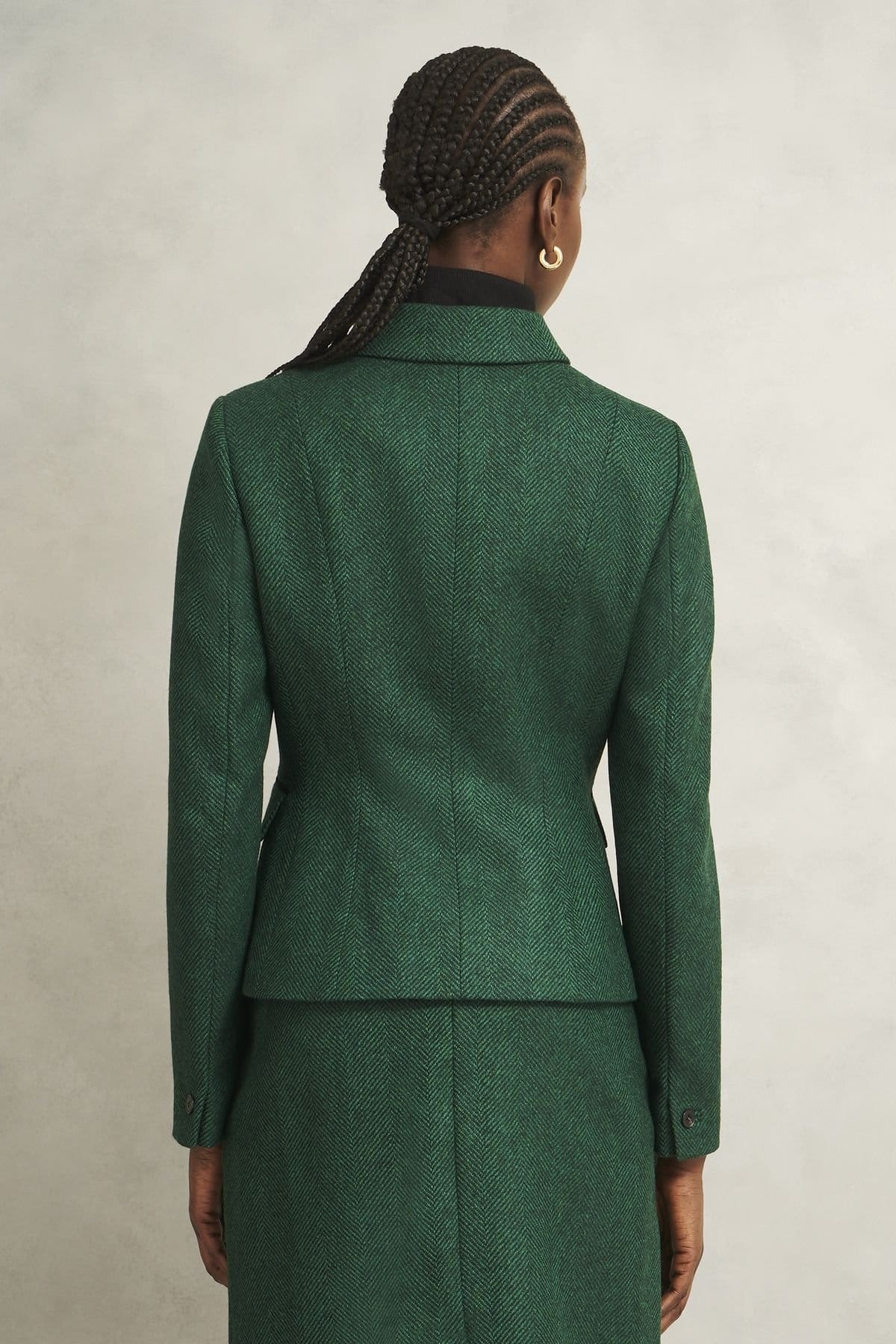Hobbs London Hobbs London Women's Daniella Jacket in Bottle Green - 4