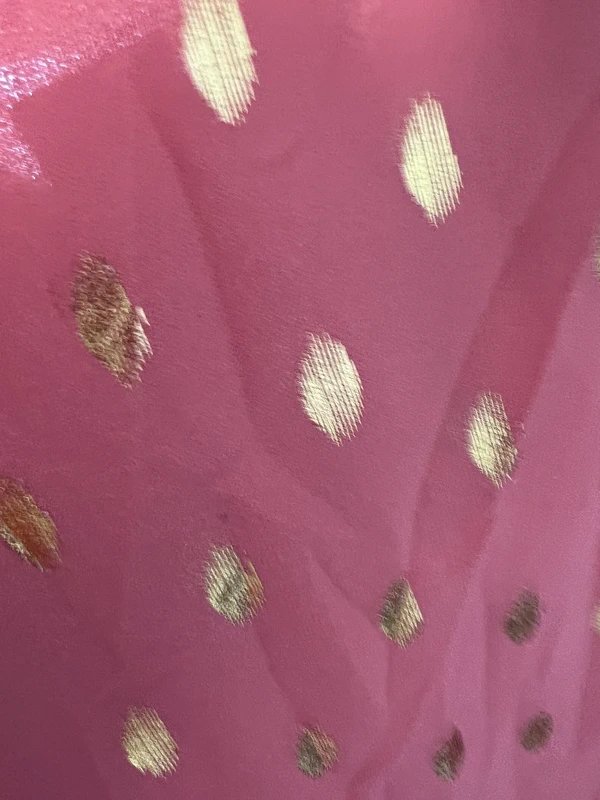 Influence Influence Chiffon Coral Gold Luxe Top Size 8 - 1