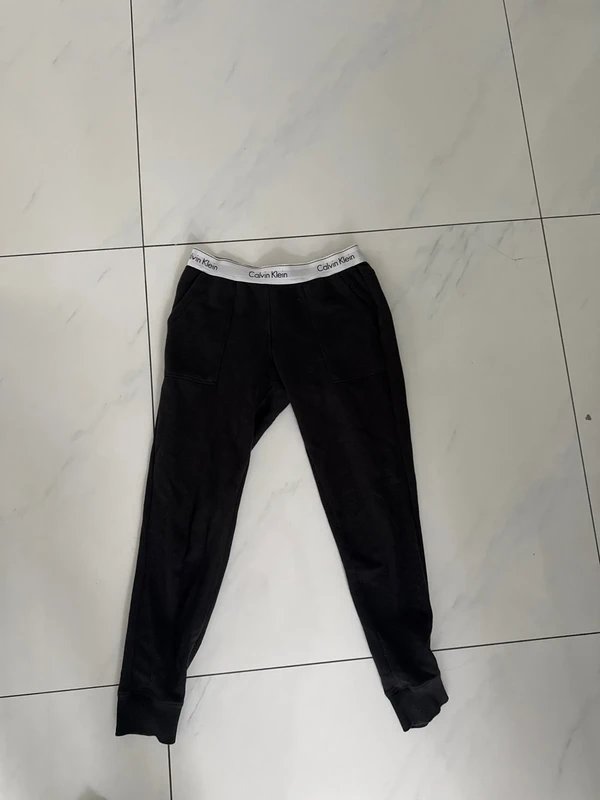 Calvin Klein Calvin Klein black tracksuit bottoms - size small - 1