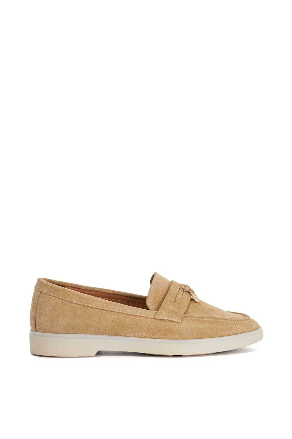 Dune London Dune London Women's 'Grinning' Suede Loafers in Natural - 4
