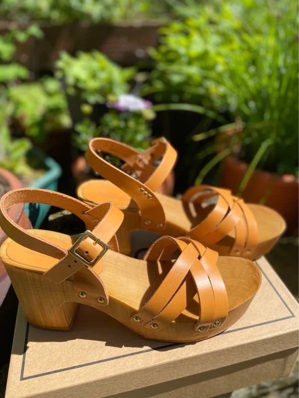 ASOS Leather Heeled Sandals