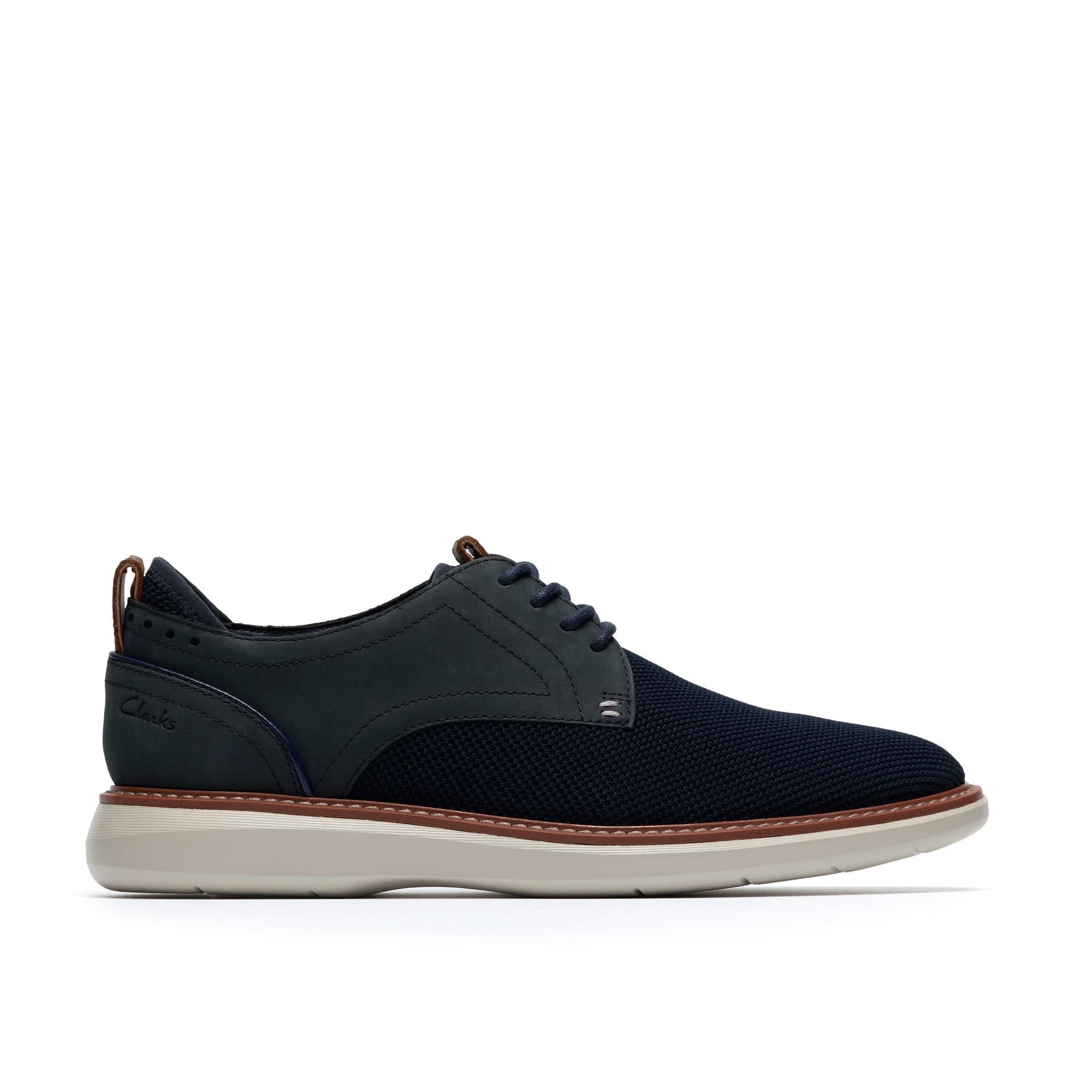 Clarks Clarks Men's Brantin Plain Navy Knit Lace Up in Blue