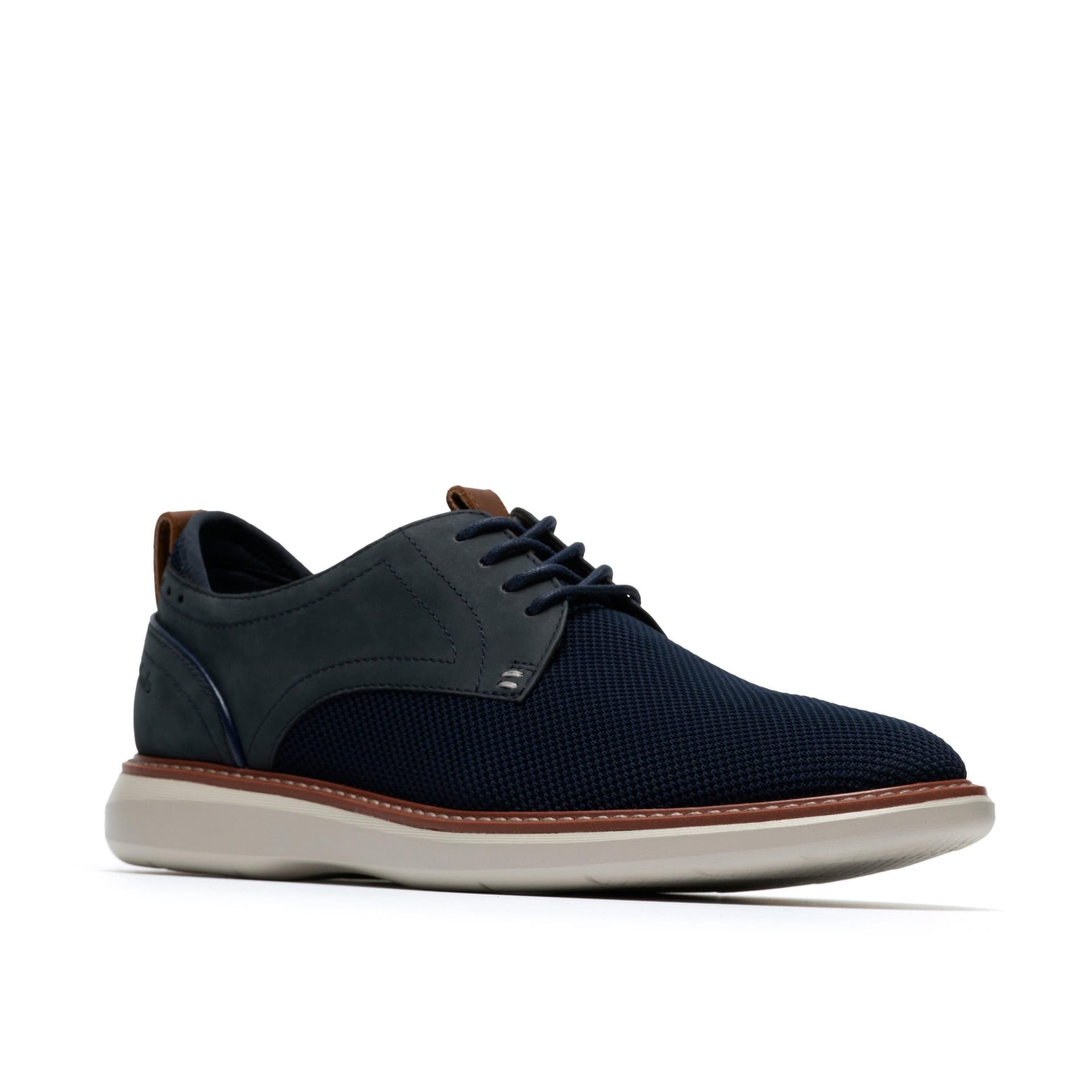 Clarks Clarks Men's Brantin Plain Navy Knit Lace Up in Blue - 4