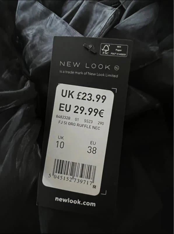 New Look New Look ruffle neck body suit, size 10