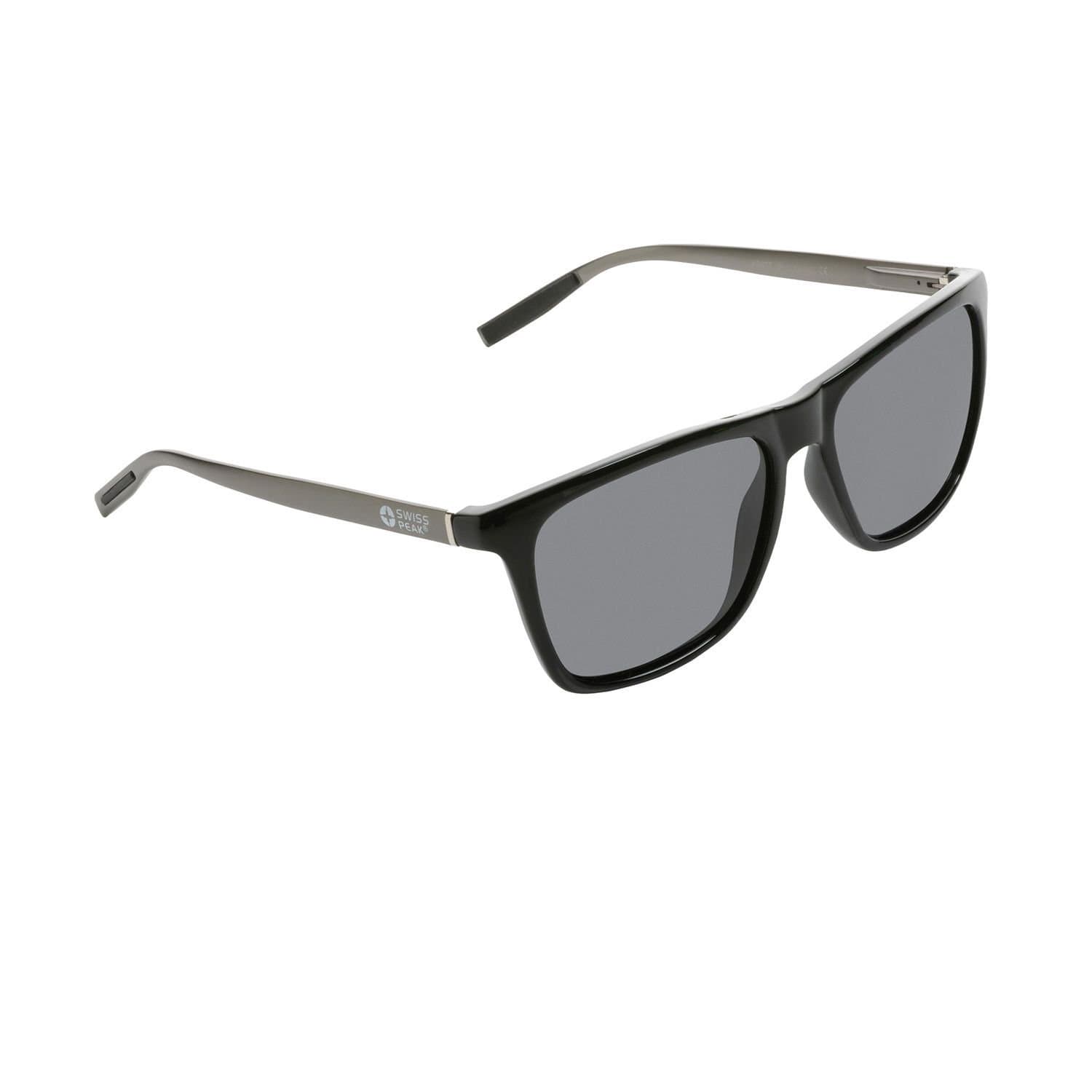 Swiss Peak Swiss Peak Men's Plastic Polarised Sunglasses in Black