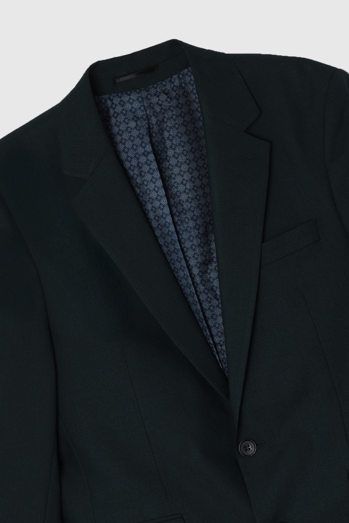 Burton Burton Men's Dark Green Slim Fit Single Breasted Jacket - 2