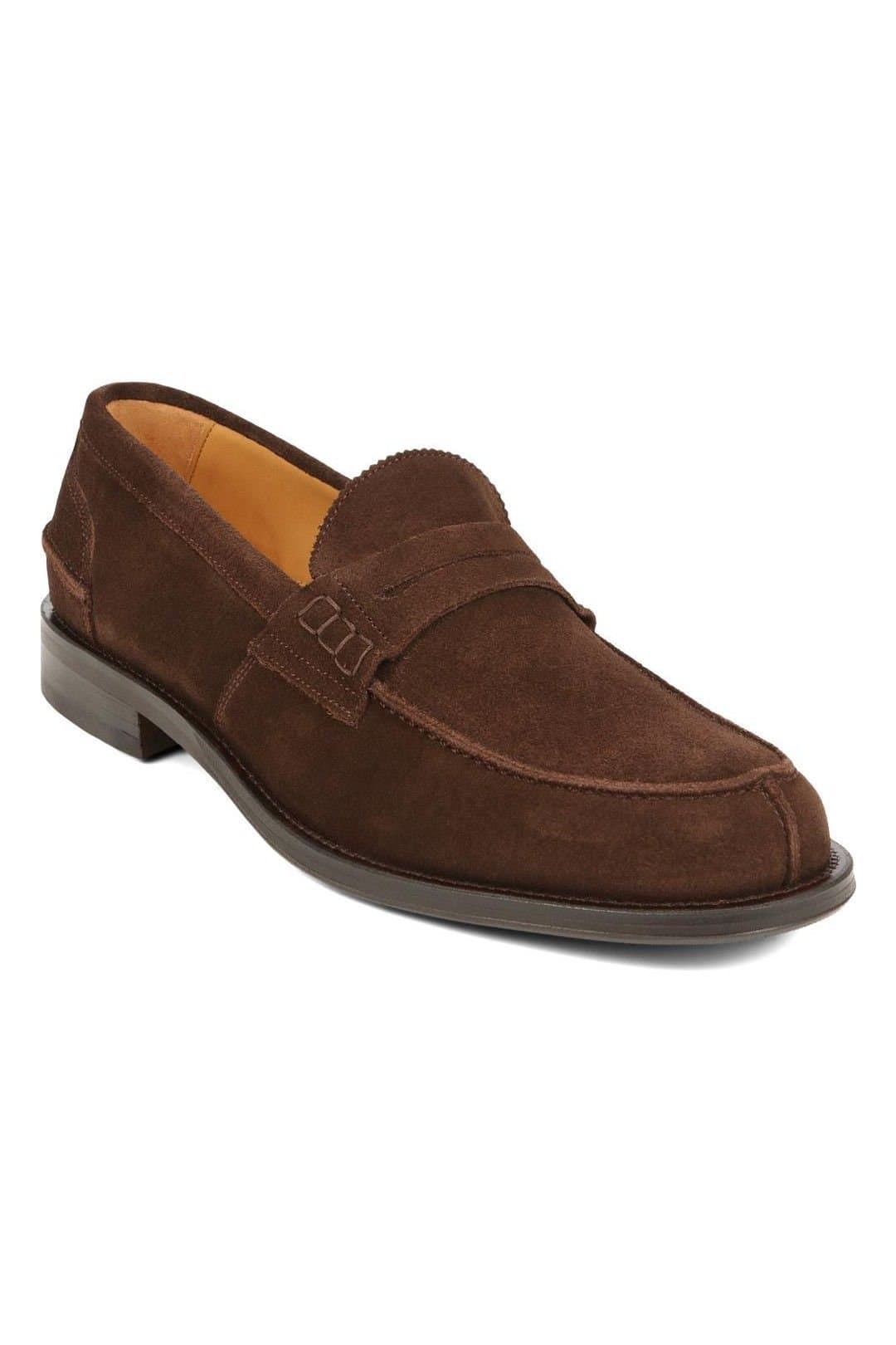 Jones Bootmaker Jones Bootmaker Men's Chorleywood2 Leather Blake Stitched Penny Loafers in Brown