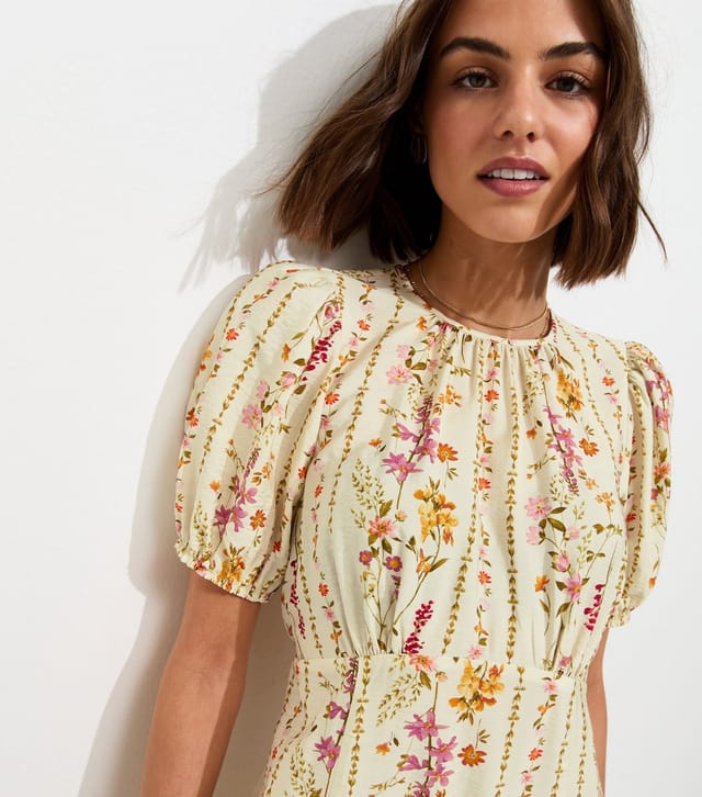 New Look Women's Cream Ditsy Carol Midi New Look - 2