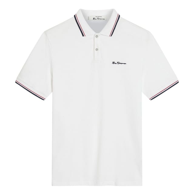 Ben Sherman Ben Sherman Men's Signature Pique Polo Shirt in White - 2