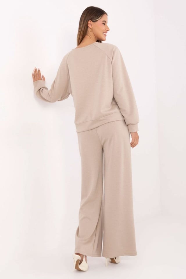 Love Lace Love Lace Women's Buttery Soft Loungewear Tracksuit Set in Beige - 3