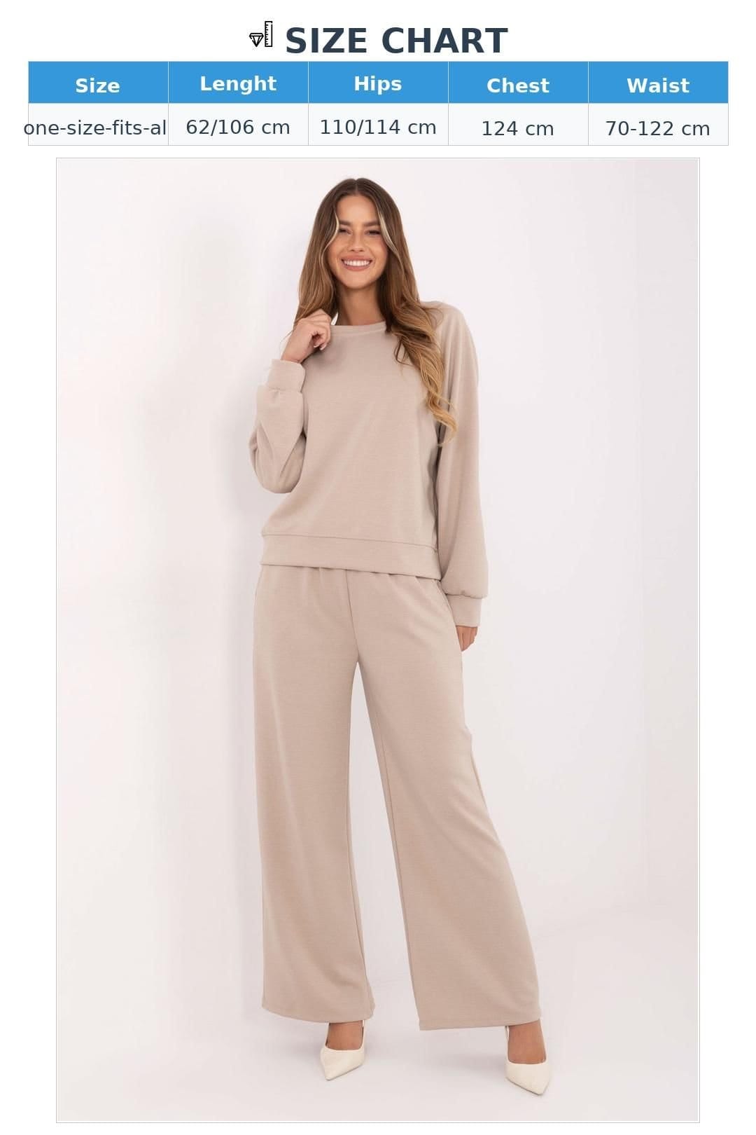 Love Lace Love Lace Women's Buttery Soft Loungewear Tracksuit Set in Beige - 4