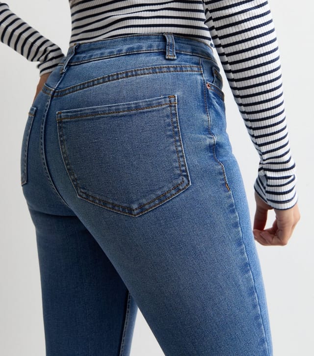New Look Women's Petite Blue Waist Enhance Quinn Bootcut Jeans New Look - 2
