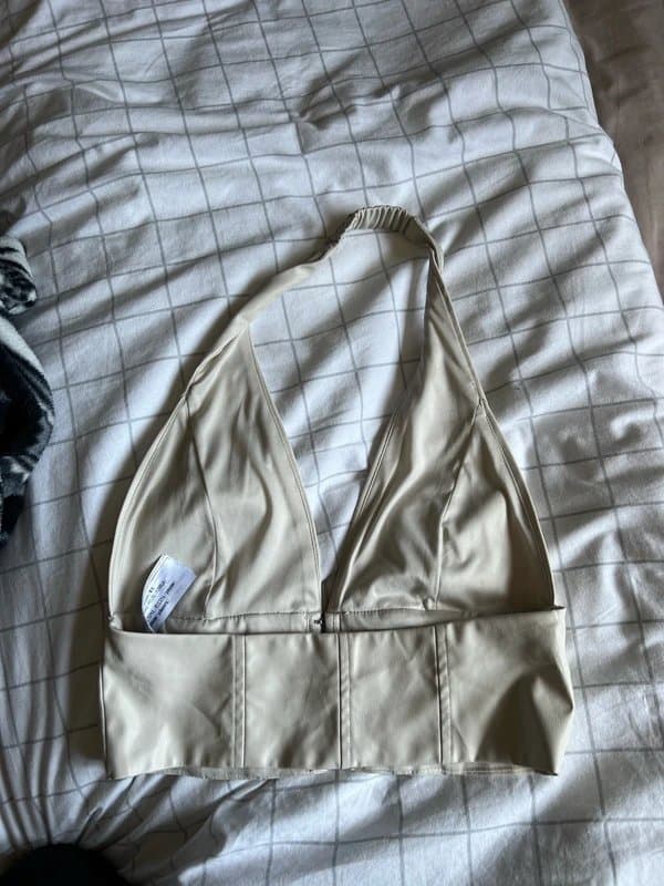 Bershka Bershka leather halter top