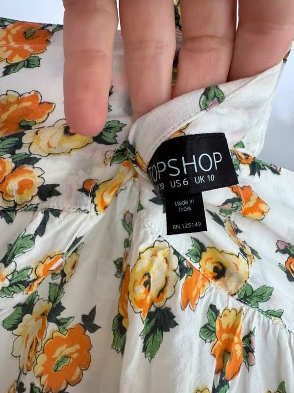 Topshop Floral Topshop top size 10