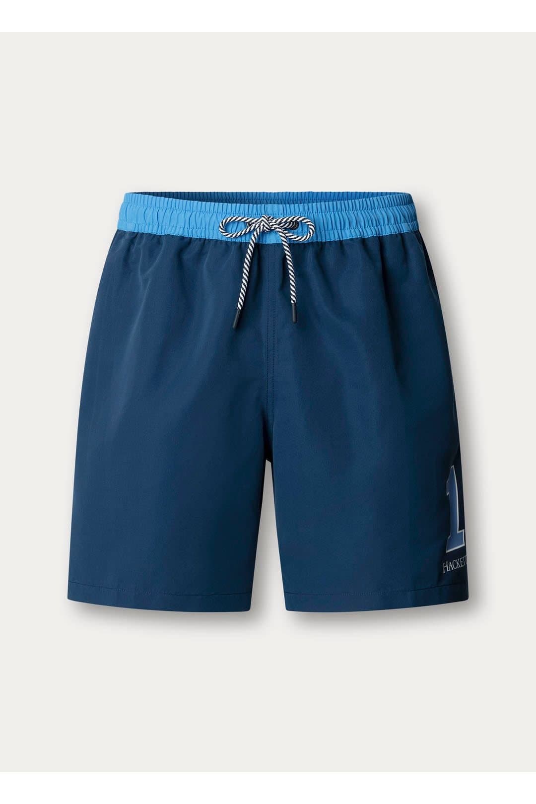 Hackett Hackett Men's Heritage Number Swim Shorts Navy