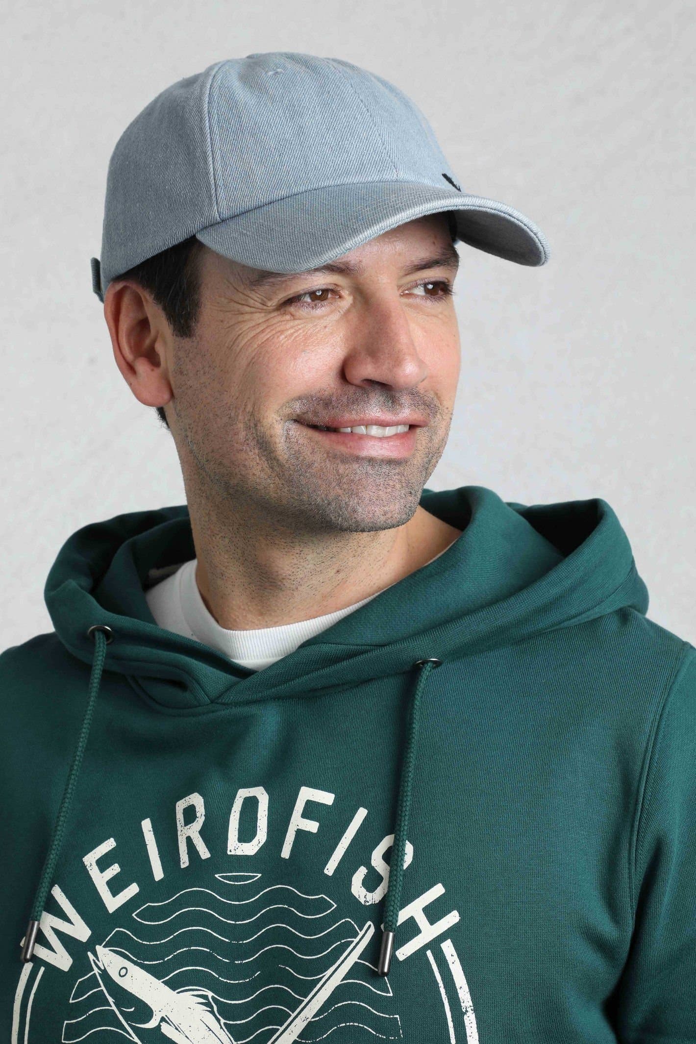 Weird Fish Weird Fish Men's Falmouth Denim Twill Cap in Blue