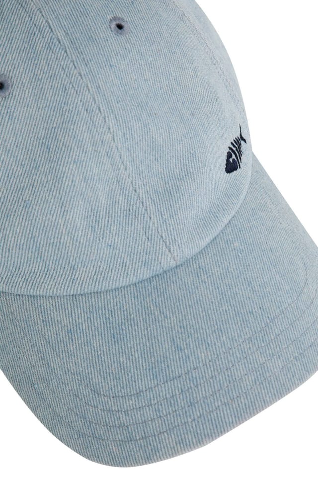 Weird Fish Weird Fish Men's Falmouth Denim Twill Cap in Blue - 3