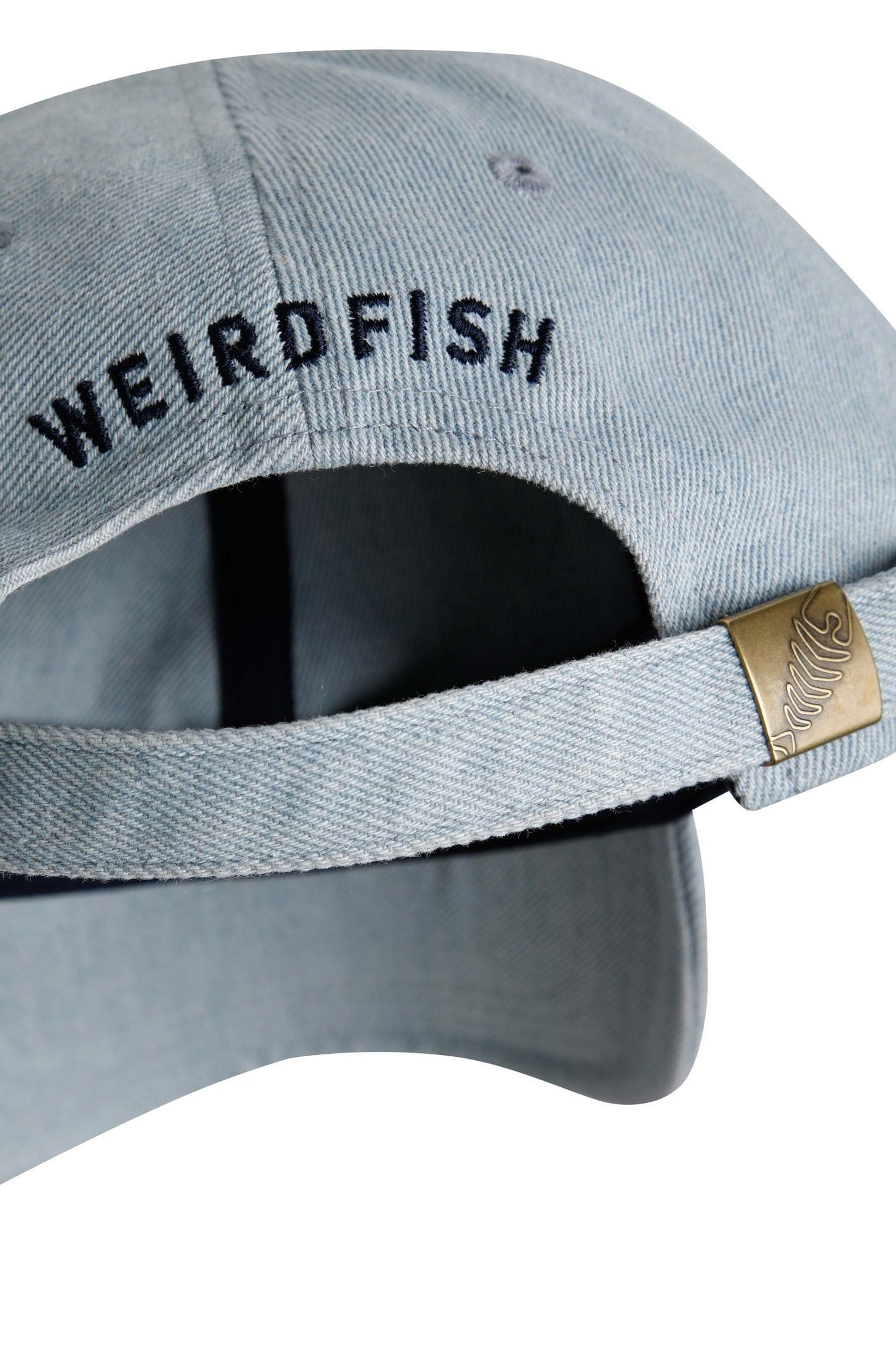 Weird Fish Weird Fish Men's Falmouth Denim Twill Cap in Blue - 4