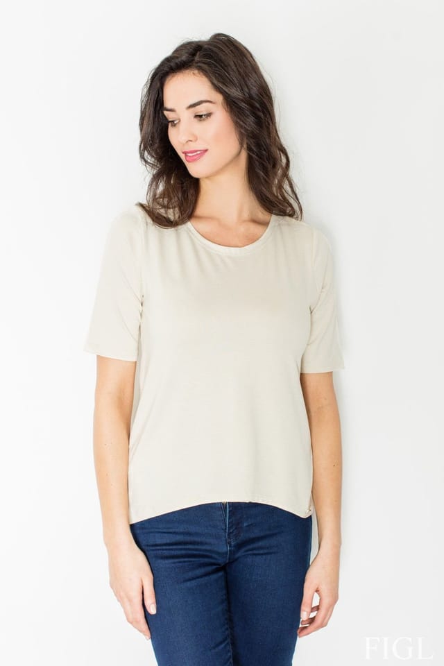 Love Lace Love Lace Women's Elegant Button Front Blouse Style 50061 in Beige - 2