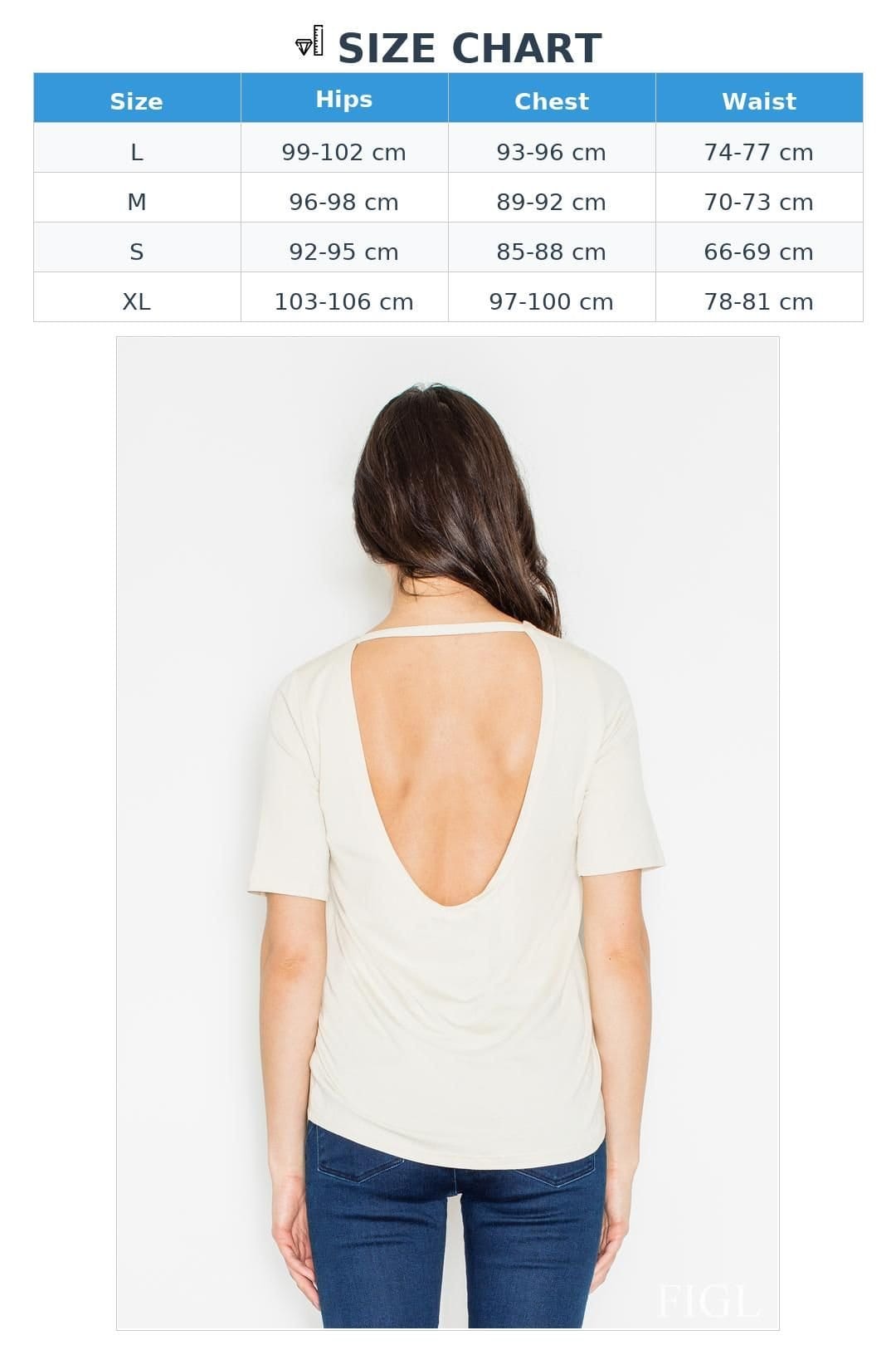 Love Lace Love Lace Women's Elegant Button Front Blouse Style 50061 in Beige - 4