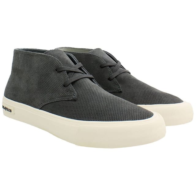 Seavees Seavees Men's Maslon Desert Lace-Up Grey Suede Leather Boots - 2