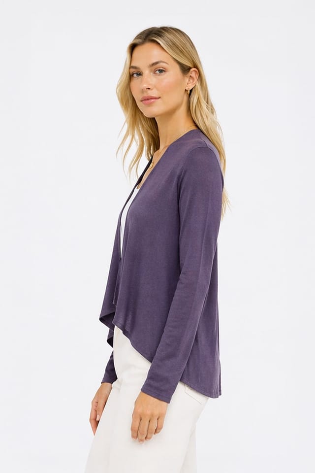 Kettlewell Kettlewell Women's Mid Waterfall Wrap in Aubergine - 3