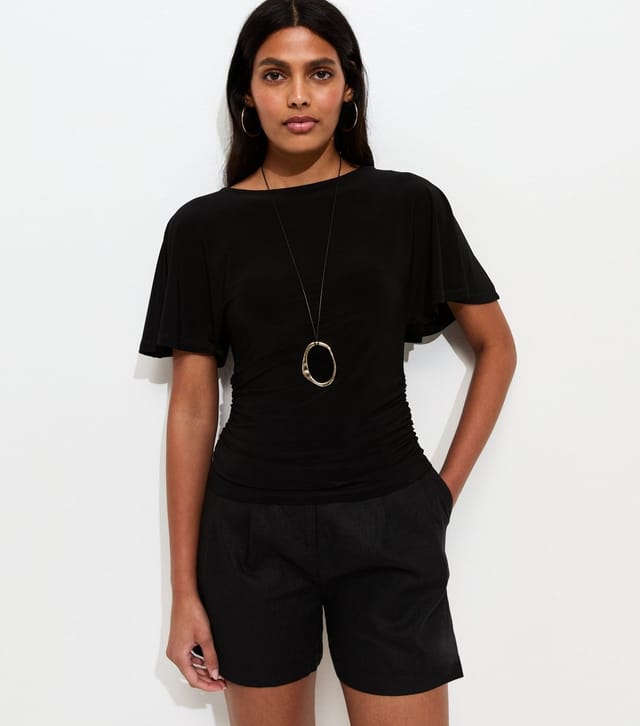 New Look Women's Black Batwing Sleeve Corset Top New Look - 3