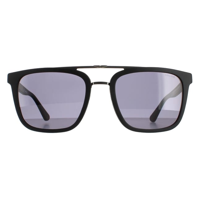 Police Police Men's Square Matte Black Grey SPLB41 Origins 35 - 2