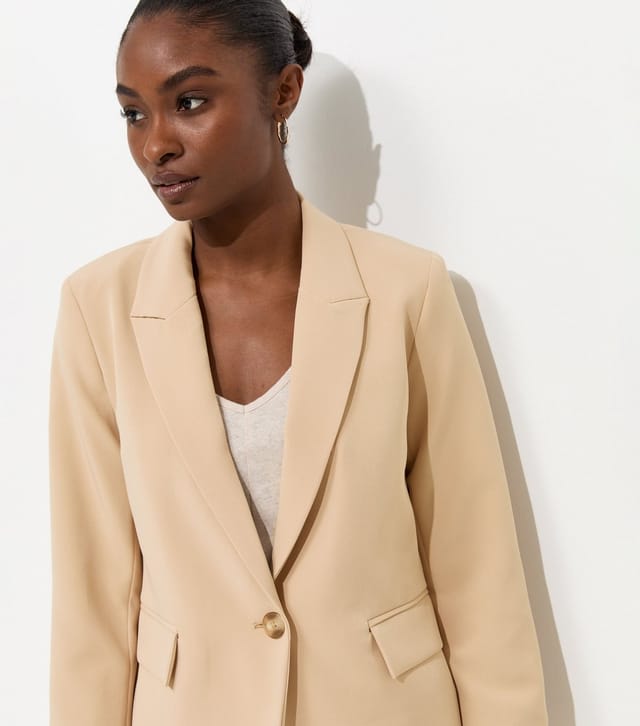 New Look Women's Camel Single Breasted Blazer Jacket New Look - 2
