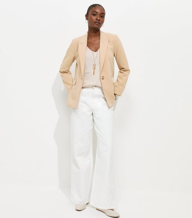 New Look Women's Camel Single Breasted Blazer Jacket New Look - 3