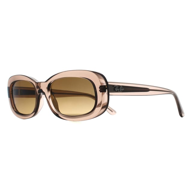 Ray-Ban Ray-Ban Women's Oval Transparent Beige Brown Gradient Polarized RB2221 - 2