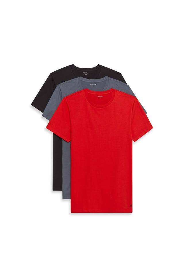 Calvin Klein Calvin Klein Men's Cotton T Shirts 3 Pack - Turbulence Adrenaline Rush Black - 2