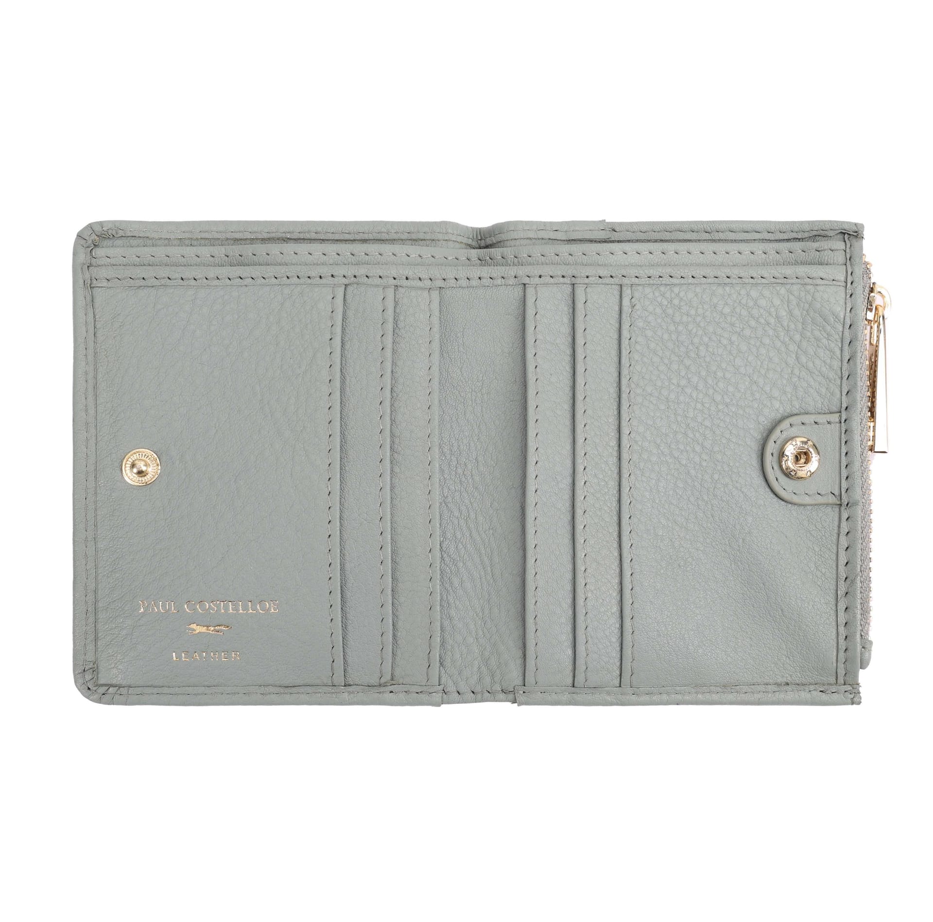 Paul Costelloe Paul Costelloe Women's Boulder Leather Purse in Grey - 4